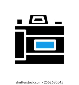 Camera icon, photography symbol. Concept of art, creativity, and visual communication.