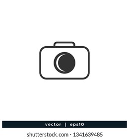 Camera icon photography symbol logo template