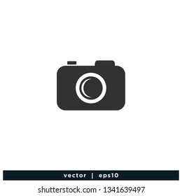 Camera icon photography symbol logo template