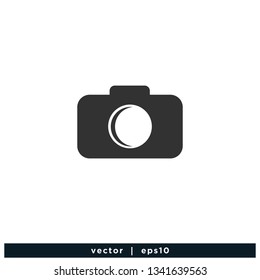 Camera icon photography symbol logo template