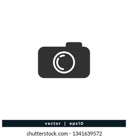 Camera icon photography symbol logo template