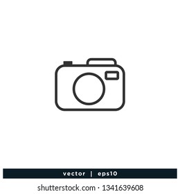 Camera icon photography symbol logo template