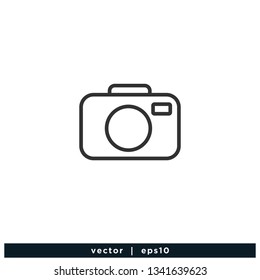 Camera icon photography symbol logo template