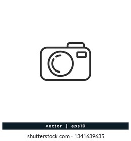 Camera icon photography symbol logo template