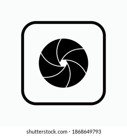 Icono de cámara. Símbolo de fotografía - vector.