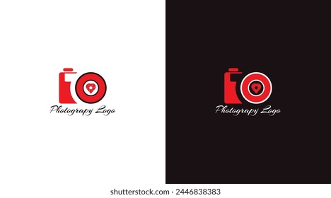 Camera icon Photography Typography Signature Photographer Minimalist Logo Heart Shape icon Vector EPS File