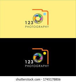 Camera icon For Profesional  Photograper studio logo design branding