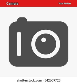 Camera Icon. Professional, pixel perfect icon optimized for both large and small resolutions. EPS 8 format.