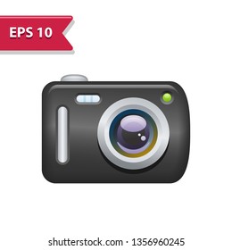 Camera Icon. Professional, pixel-aligned icon in realistic colors.