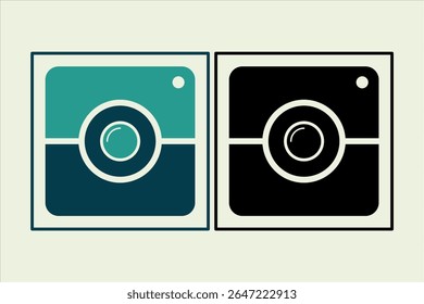 Camera icon. icon related to UI elements. suitable for web site, app, user interfaces,element, printable etc. solid icon style. simple vector design editable