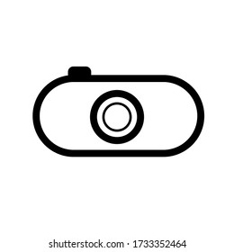 Camera icon in rendy flat style. Camera symbol for your web site design, logo, app, UI.
