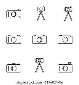 camera icon set