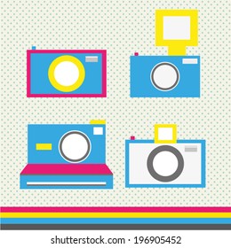 Camera icon set