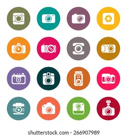 Camera icon set