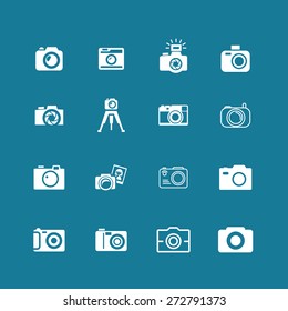 camera icon set