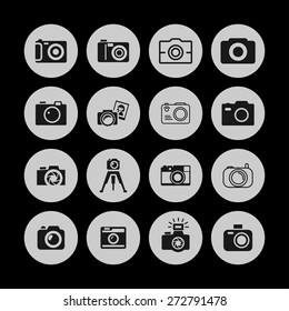 camera icon set