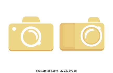 Ícone de câmera com detalhes de lentes limpas, perfeito para aplicativos de fotografia, marcas de mídia, layouts criativos, materiais de marketing e projetos de conteúdo digital.