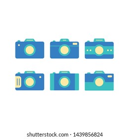 Camera Icon Set. Colorful Vector Illustration Eps