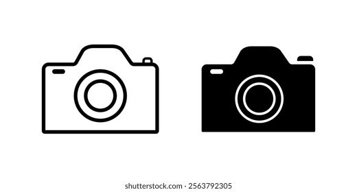 Camera icon set. flat illustration of vector icon on white background design symbol sign