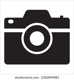 Camera icon set. flat illustration of vector icon on white background