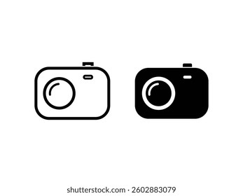 Camera icon set. Flat illustration design on white background. Vector- EPS 10