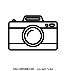 Camera icon set. flat illustration of vector icon on white background