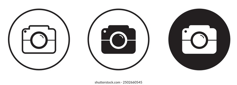 Conjunto de iconos de cámara. Iconos de Fotografía, Imagen, Galería de fotos y cámara de fotos. Conjunto de iconos de cámara fotográfica. Símbolo de Fotografía. Fotografiando letrero.