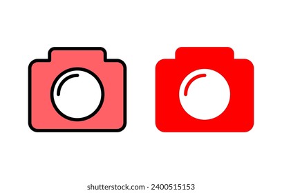 Camera icon set illustration. photo camera sign and symbol. photography icon.