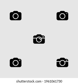 camera icon set isolated vector illustration
