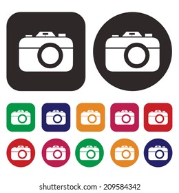 Camera icon set / Photo icon set