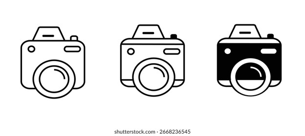 Icono de la cámara, Vector de fondo eps10.