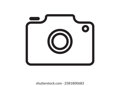 Camera icon set. Photo camera in flat style. Camera symbol.