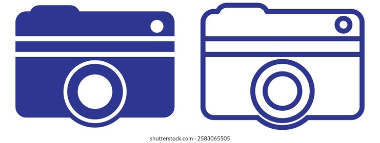 Camera icon set. Photo camera icon in flat design. photography icons. vector flat design eps 888.