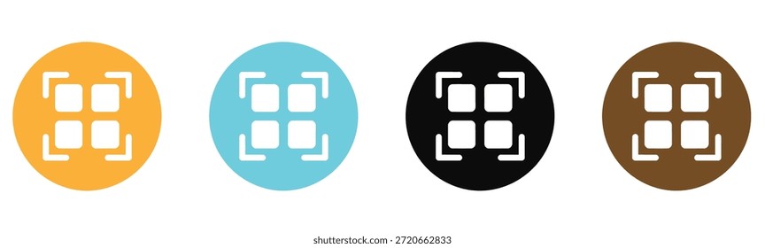Conjunto de iconos de cámara. Cámara fotográfica en estilo plano. señal y símbolo de la cámara fotográfica. Conjunto de Ilustración vectorial de ícono de cámara.