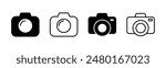 Camera icon set. photo camera icon. camera photography icon.