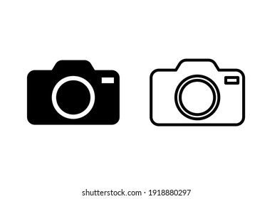 Camera Icon Set. Photo Camera Icon. Camera Photography Icon.