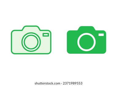 Camera icon set. photo camera icon. camera photography icon.