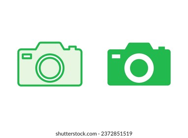 Camera icon set. photo camera icon. camera photography icon.