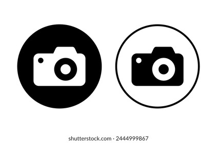 Camera icon set. photo camera icon. camera photography icon.