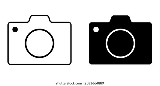 Camera icon set. photo camera icon. camera photography icon.  Photo camera in flat style. 