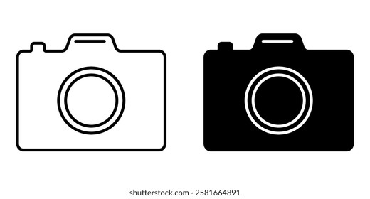 Camera icon set. photo camera icon. camera photography icon.  Photo camera in flat style. 