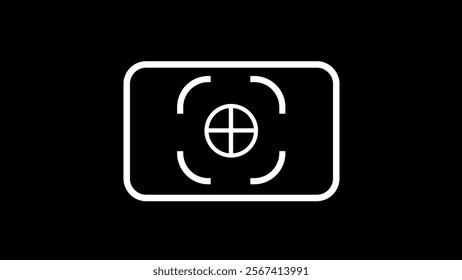 Camera icon set camera photo snapshot capture photograph on black background.