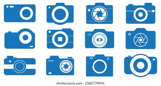 Camera icon set camera photo snapshot capture photograph shutter flash digital app modern minimalist symbol . camera photography icon . 1176