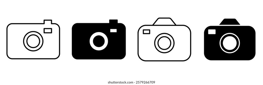 Camera Icon Set. Photo Camera Icon. Camera Symbol. Camera icon vector. illustration