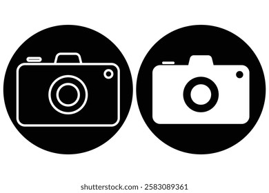 Camera icon set. Photo camera symbol. Camera photography icon flat illustration of vector icon on white background
