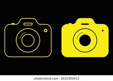 camera icon set. camera photo icon symbol, snapshot sign . line outline icons, flat style. photo camera icon. camera photography icon eps 10