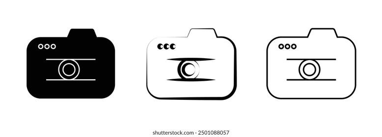 Conjunto de iconos de cámara. icono de Fotografía. eps 10