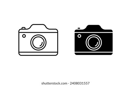 Camera Icon Set. Vector illustration