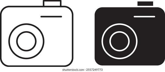 Camera Icon set. vector illustration set