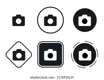 camera icon set. Website set icon vector. for computer and mobile